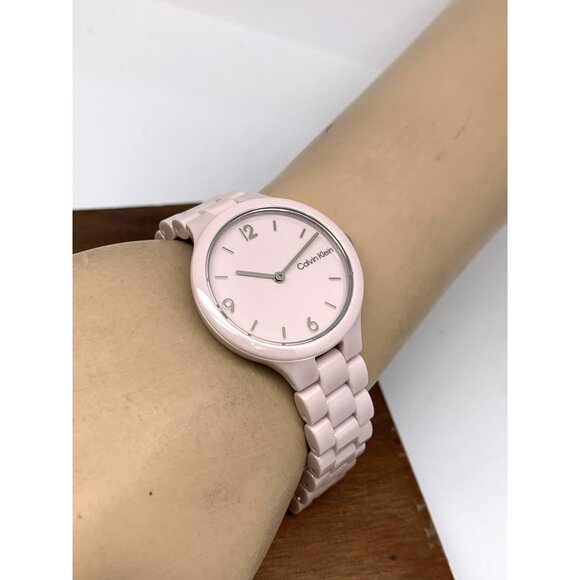 Calvin Klein Women's Watch 25200077 Quartz Pink Blush Ceramic 32mm - Picture 5 of 13